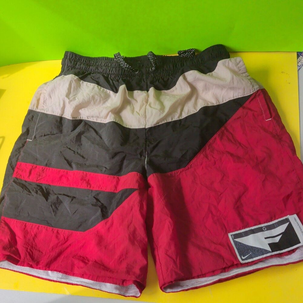 Carolina Blue What Red And Black Nike Flight Swim Trunks Size Large Men’s